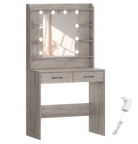 Toaletka z lustrem i oświetleniem LED