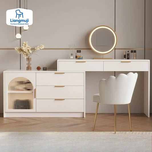 Girl's Modern Vanity Set with Drawer