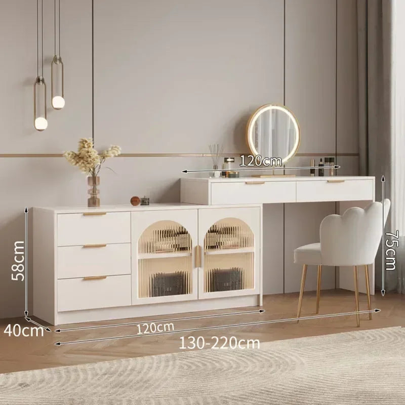 Girl's Modern Vanity Set with Drawer