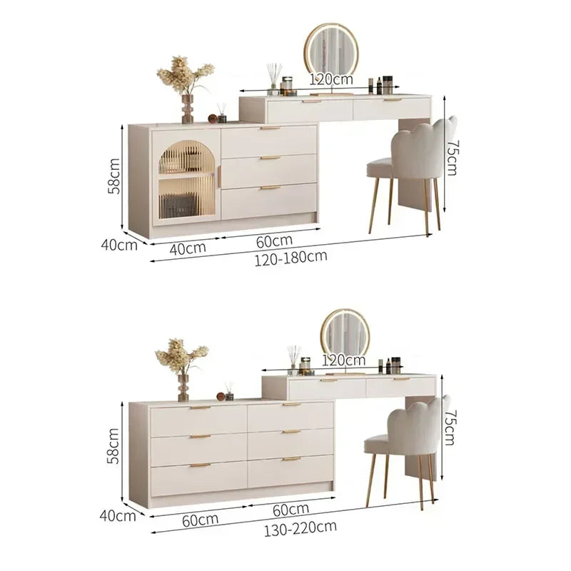 Girl's Modern Vanity Set with Drawer