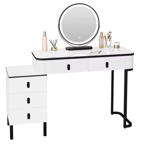 Toaletka WOLTU z LED i ruchomym lustrem