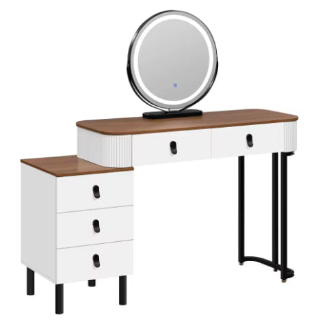 Toaletka WOLTU z LED i ruchomym lustrem