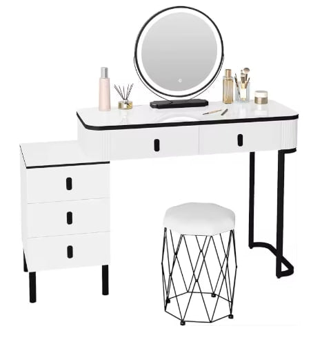 Toaletka WOLTU z LED i ruchomym lustrem