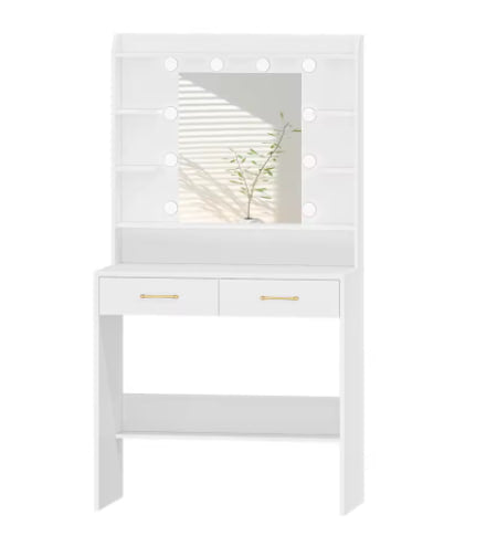 Toaletka z lustrem i oświetleniem LED